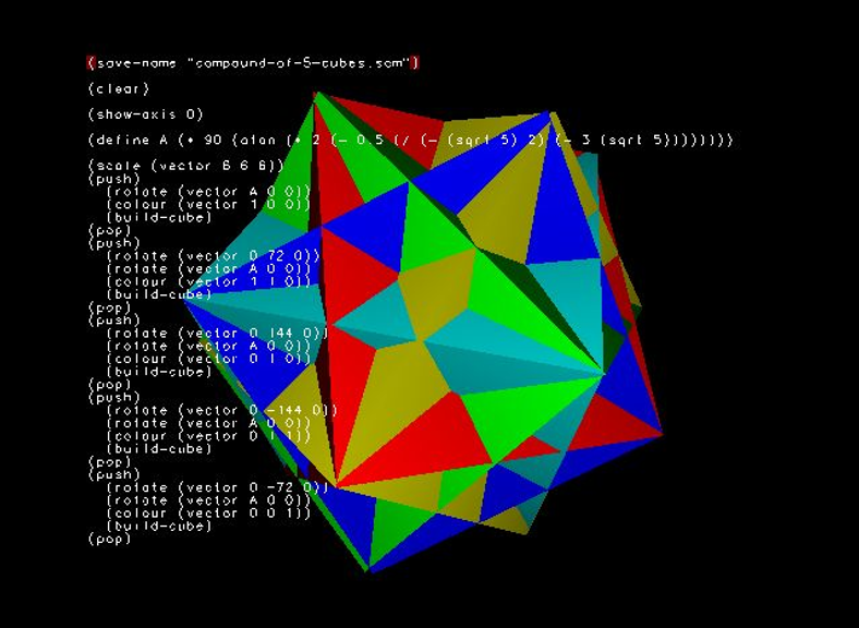 Five Cubes