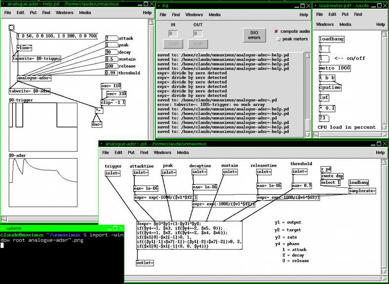 Analogue-style ADSR patch