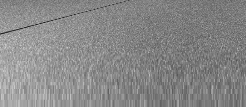 noisy sine sweep spectrum