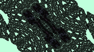 Burning Ship embedded Julia set at -1.38605163536807265976253e+00 + -3.56111247765005247382723e-01 i @ 1.1920928955078125e-07