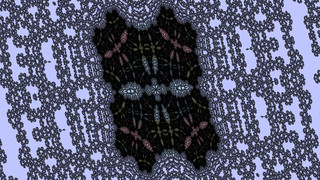 Burning Ship embedded Julia set at -9.1682071391196528598919905e-01 + -9.9709151373062152932068145e-01 i @ 9.3132257461547852e-10