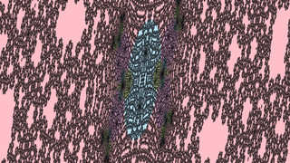 Burning Ship embedded Julia set at -9.1678657827772516780198054e-01 + -9.9709814060171593715610463e-01 i @ 4.6566128730773926e-10