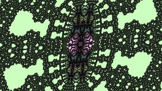 Burning Ship embedded Julia set at -9.4099618231959122973143816748e-02 + -1.11396012552791794142512378e+00 i @ 1.8189894035458565e-12