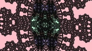 Burning Ship embedded Julia set at -9.410025061048016094221578416e-02 + -1.113960422559742065962339996e+00 i @ 2.9103830456733704e-11