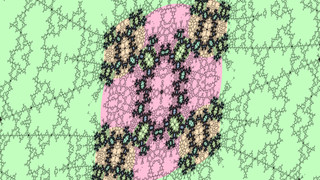 Burning Ship embedded Julia set at 9.7085772300594672775506e-01 + -1.6822569449061373409827e+00 i @ 9.175320802140104e-07