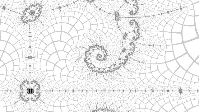 detail of spiral near period 38 minibrot