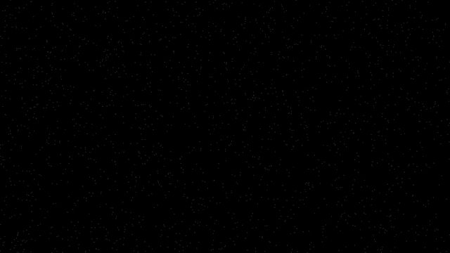 A black image with white specks