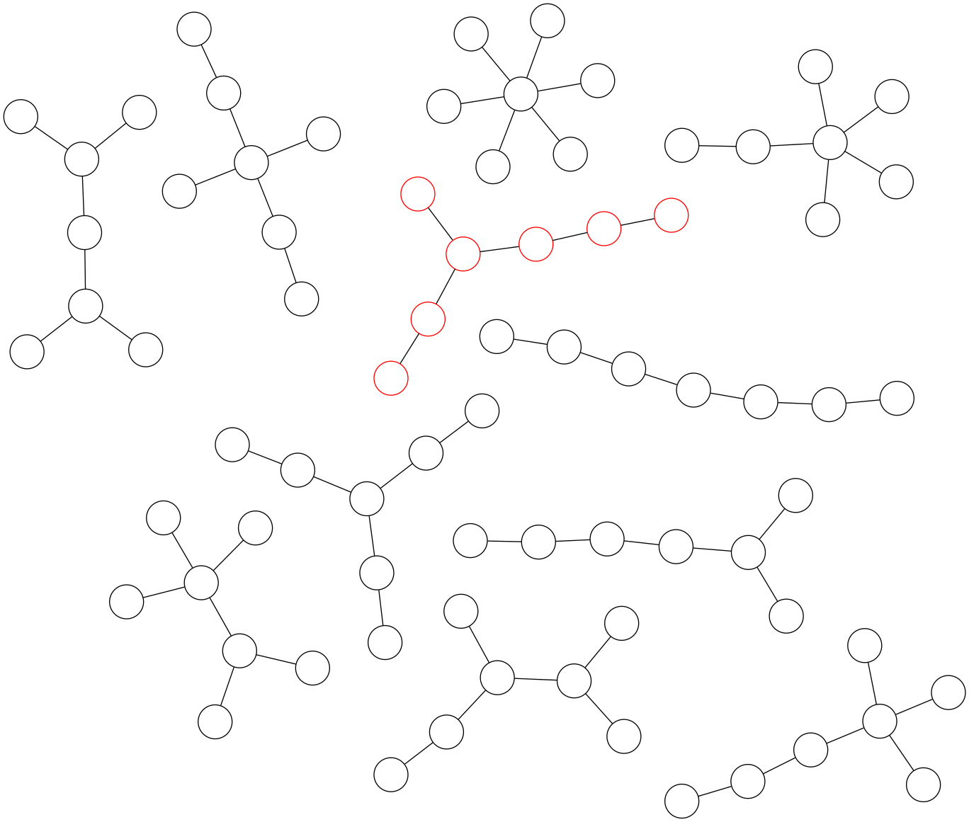 11 trees with 7 nodes