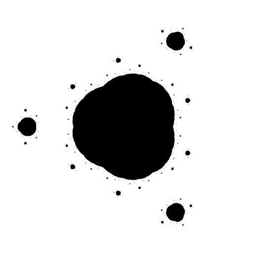 filled-in Julia sets near special c